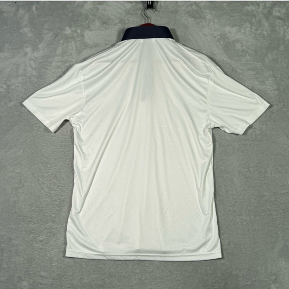 Collars & Co. White Polo Shirt with Navy Accents - Picture 7 of 7